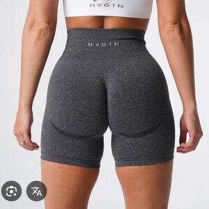 NVGTN Women's Gray High-Waisted Biker Shorts